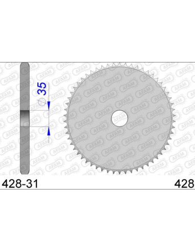 Couronne / Frette en Aluminium 428 Couronne / Frette en Aluminium 428