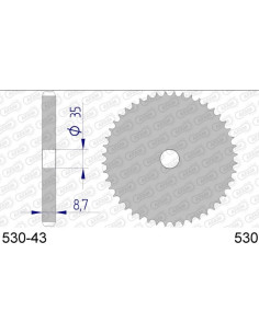 Couronne / Frette en Aluminium 530 2