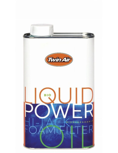 Huile pour filtre à air TWIN AIR Bio Liquid Power Foam biodégradable - Bidon 12x1L