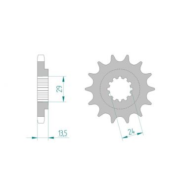 Kit chaine DID  ACIER KAWASAKI ZRX 1200 R   A1-A6 2001 à 2006