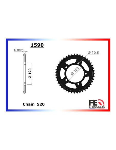 660.RS/TUONO '21/22 17X43 RK520GXW