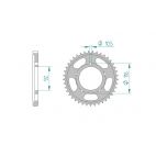 Kit chaine DID  ACIER KAWASAKI ZZR 1400  ABS   B6F,B7F,D8F,D9F,DAF,DBF 2006 à 2011