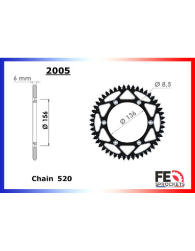 250 SEF-R/ FACTORY '21/22 13X49 RK520MXU