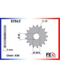 ZZR.1100 '95/01 17X44 RK530GSV3 *  (ZX.1100 D3/D9) 2
