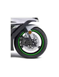Liseret de Jante Fluorescent "Vert" avec applicateur