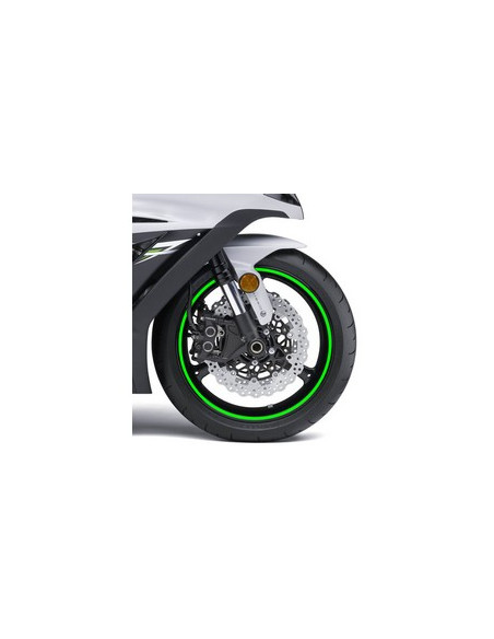 Liseret de Jante Fluorescent "Vert" avec applicateur