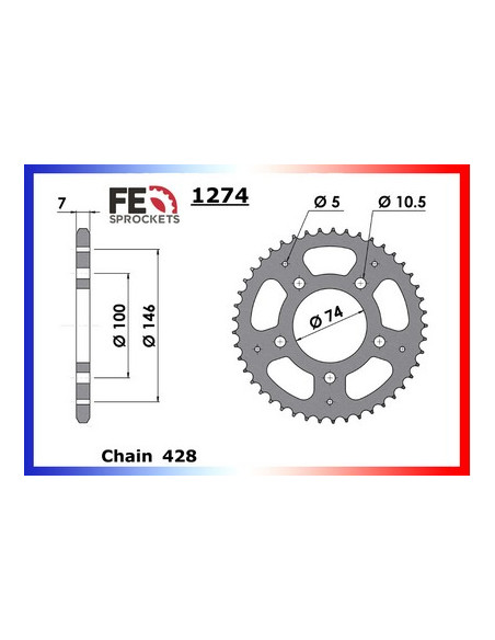 125.DAYSTAR FI '15 14X45 RK428MXZ µ