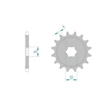 Kit chaine DID  ALU KAWASAKI KX 80  428  SW   W1-2 SMALL WHEELS 1998 à 1999