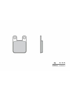 Plaquettes de frein BREMBO Scooter carbone céramique - 07044