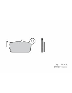 Plaquettes de frein BREMBO Scooter carbone céramique - 07010
