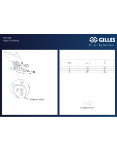 Commandes reculées ajustables GILLES FXR 2