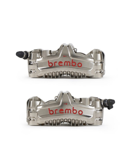 Paire d'étrier de frein avant axial BREMBO UPGRADE GP4-MS 4 pistons Ø30mm Paire d'étrier de frein avant axial BREMBO UPGRADE GP4-MS 4 pistons Ø30mm