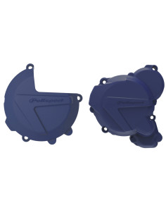 Protections de carters d'embrayage et d'allumage POLISPORT bleu