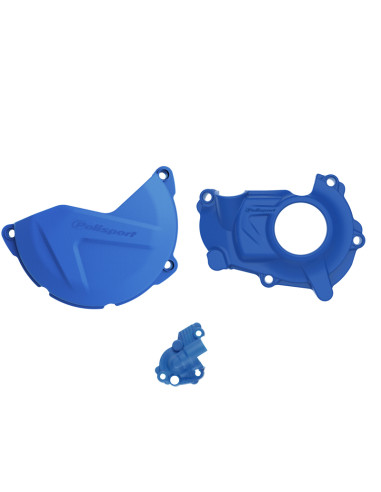Protections de carters d'embrayage et d'allumage POLISPORT bleu - Yamaha YZ450F