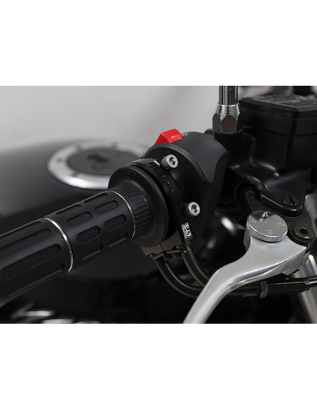 Kit poignée de gaz et support de câbles YOSHIMURA pour carbu TMR-L / FCR-L - 115mm