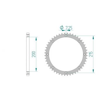 AFAM COURONNE ALU au pas de 520