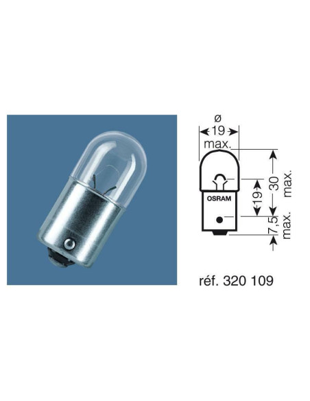 Ampoule OSRAM Original Line R5W 12V 5W Ampoule OSRAM Original Line R5W 12V 5W