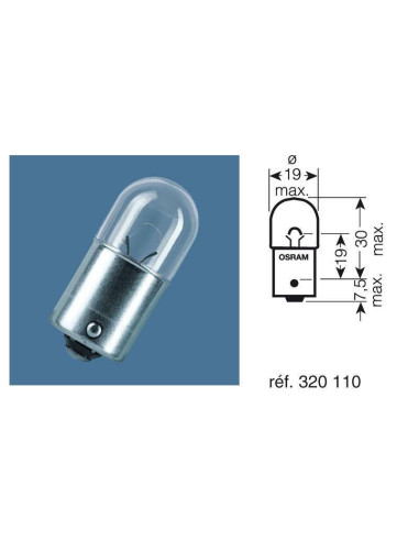 Ampoule OSRAM Original Line R10W 12V 10W
