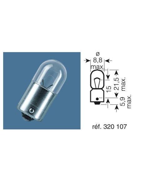 Ampoule OSRAM Original Line T4W 12V 4W