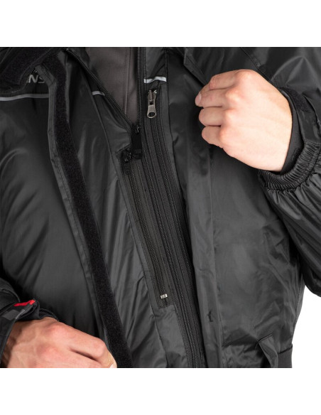 Combinaison de pluie OXFORD noir taille 4XL Combinaison de pluie OXFORD noir taille 4XL