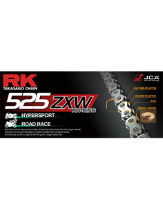 CHAINE RK 525ZXW 138 MAILLONS avec Attache à River.