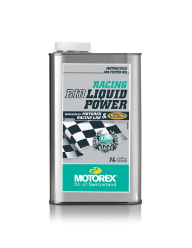 Huile filtre à air MOTOREX Racing Liquid Bio Power - 1L x12