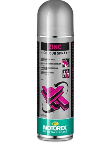Vernis Zinc MOTOREX Colour Spray - 5 ml x12