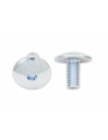 Vis tête bombée plate BOLT M6x1x12mm 10 pièces