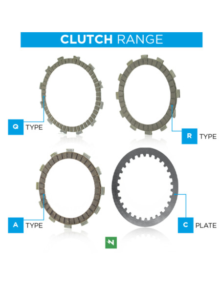 Jeu de disques d'embrayage NEWFREN F317A Jeu de disques d'embrayage NEWFREN F317A