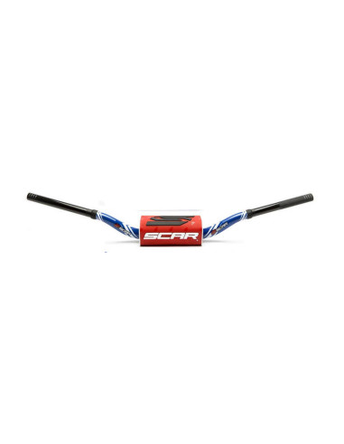 Guidon SCAR O² 28.6mm RC Mini 65/85 High - Graphic Colour bleu