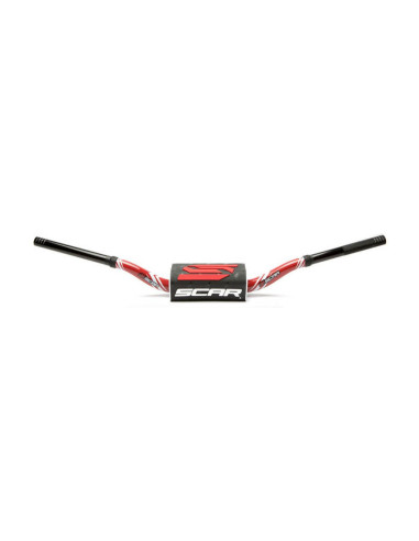 Guidon SCAR O² 28.6mm RC Mini 65/85 High - Graphic Colour rouge