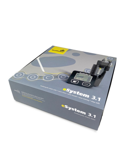 Graisseur de chaîne électronique SCOTTOILER eSystem V3.1 + lubrifiant vert biodégradable