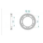 Kit chaine DID  ACIER KAWASAKI ZZR 600   E1-E13,J6 1993 à 2006