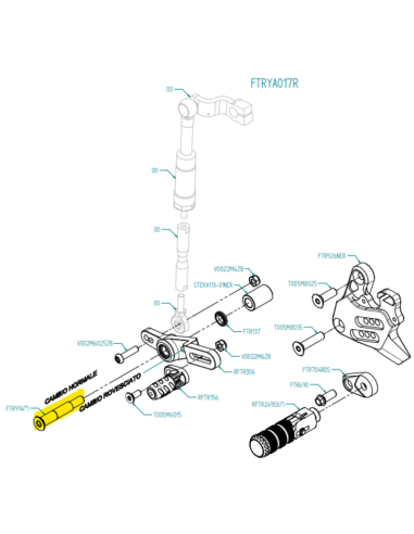 Pièce détachée LIGHTECH pour commande reculée - vis Allen