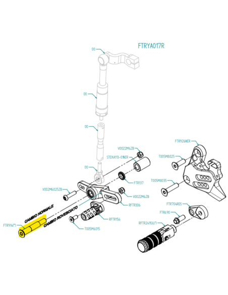 Pièce détachée LIGHTECH pour commande reculée - vis Allen
