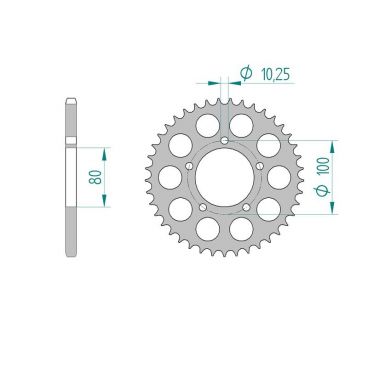 AFAM COURONNE ALU au pas de 520 MARVIC PVM