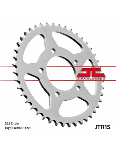 Couronne JT SPROCKETS acier standard 15 - 525 Couronne JT SPROCKETS acier standard 15 - 525