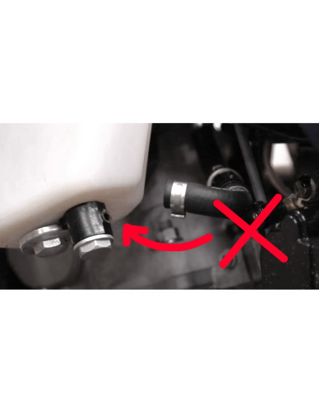 Connexion banjo S3 pour réservoir de carburant - noir