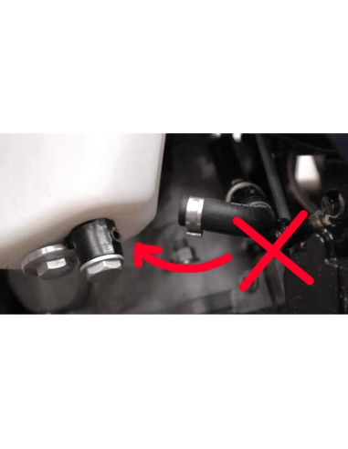 Connexion banjo S3 pour réservoir de carburant - orange