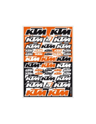 Planche de stickers BLACKBIRD PVC - KTM