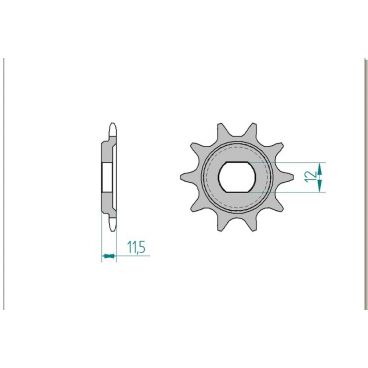 Kit chaine DID  ALU KTM SX 50 PRO...