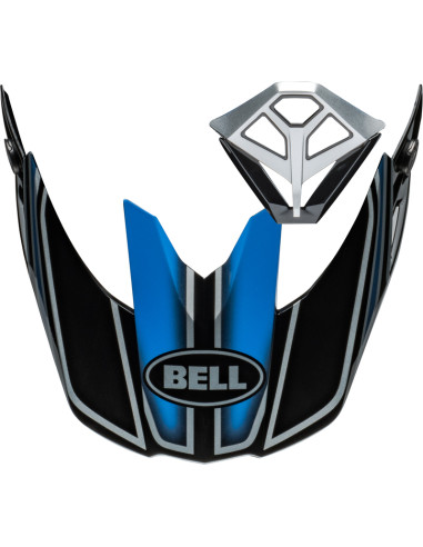 Kit visière et ventilation de bouche BELL Moto-10 Spherical - Webb Marmont Gloss North Carolina Blue