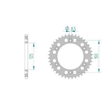 Kit chaine DID  ALU KTM SX F 350 2010...