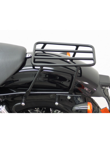 Porte-bagages solo noir pour Harley Davidson Sportster Evo (Custom Roadster/bas Nightster/Iron) 2004- 