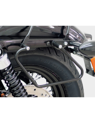Porte-bagages noir pour Harley Davidson Sportster Evo (Custom Roadster/bas Nightster/Iron) 2004- 