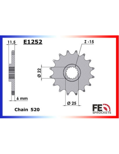 CF.MOTO.800.MT SPORT/TOURING '22/23 16X44 RK520FEX *