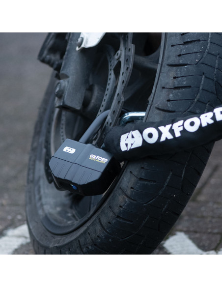 Antivol chaîne OXFORD Boss Alarm 16mm + chaine 12X2.0