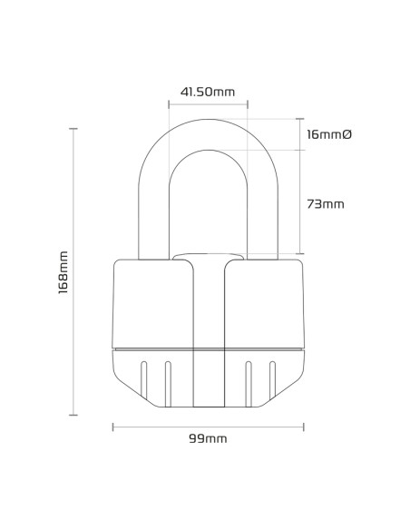 Antivol chaîne OXFORD Boss Alarm 16mm + chaine 12X1.2