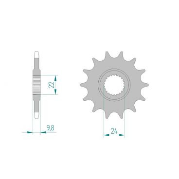 Kit chaine DID  ALU KTM GS 600 XC...