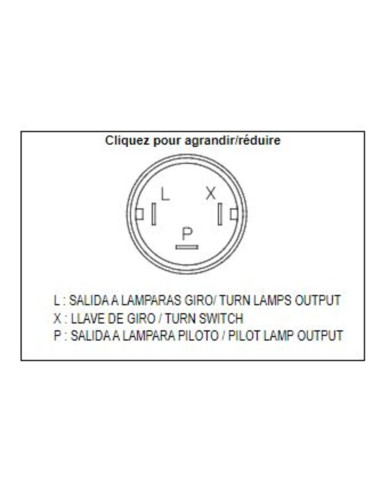 Relais de clignotant TECNIUM DZE OE 3 pôles 12V